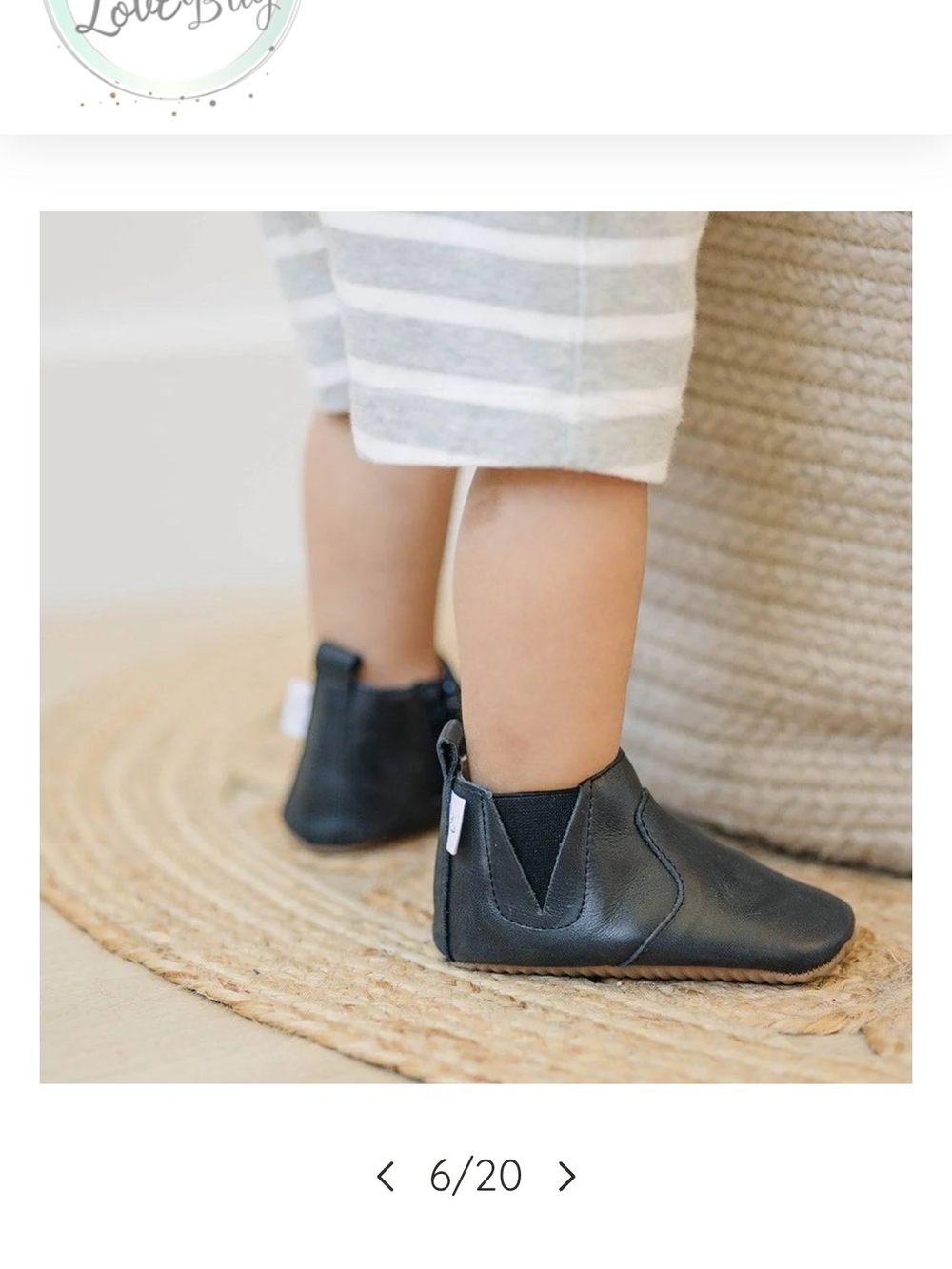Little Love Bug Chelsea - Black Premium Leather